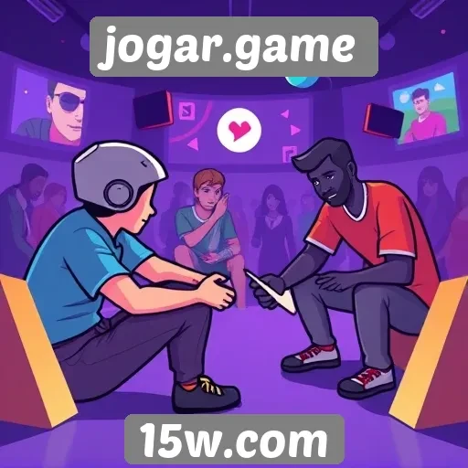 Recursos de interação social em jogar.game
